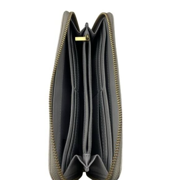 FOSSIL Tiegan Clutch Pebbled Leather Wallet Zip Around - Picture 4 of 6